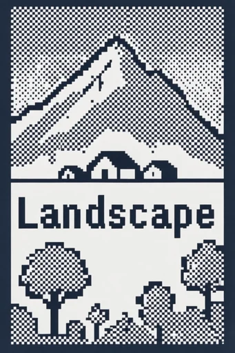 Retro Digital Dither style AI image example 2