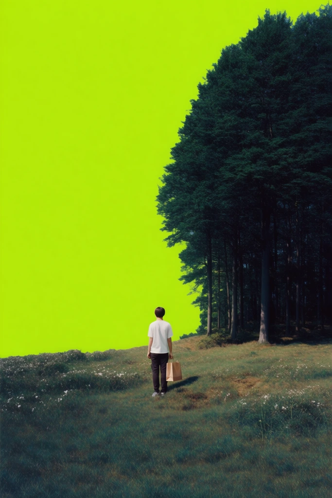 Surreal Verdant Minimalism style AI image example 1