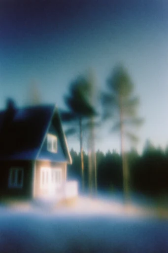 Spectral Analog Glitch style reference image — moody cool tones