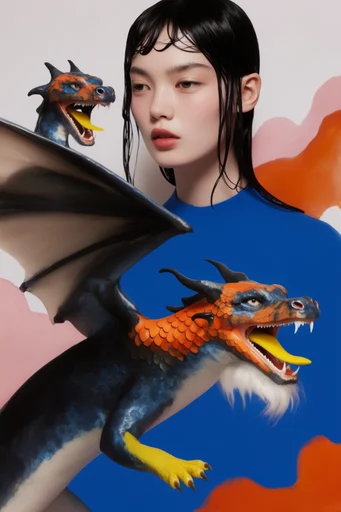 Surrealist Graphic Pop style reference image — geometric graphic design
