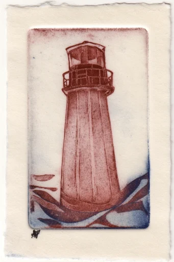 Tactile Analog Printmaker style reference image — organic gestural lines