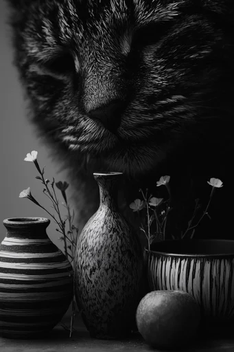 Intimate Monochrome Macro style reference image — extreme macro