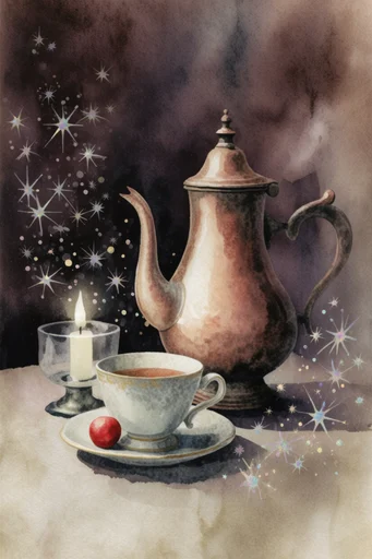 Ethereal Celestial Storybook style reference image — storybook watercolor illustration
