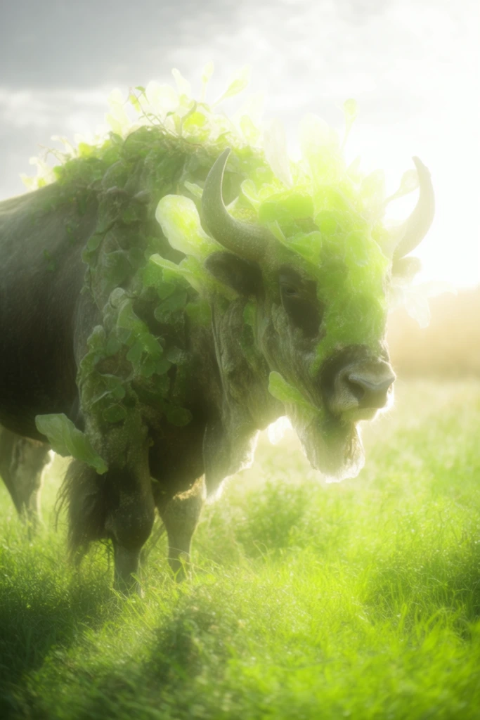 Ethereal Luminescent Xenopastoral style AI image example 3
