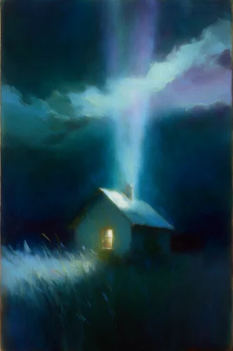 Ethereal Bioluminescent Nocturne style AI image example 4