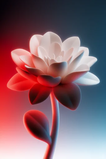 Luminous Porcelain Minimalism style reference image — vibrant rim lighting