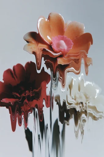 Glossy Surreal Fluidity style reference image — specular highlights