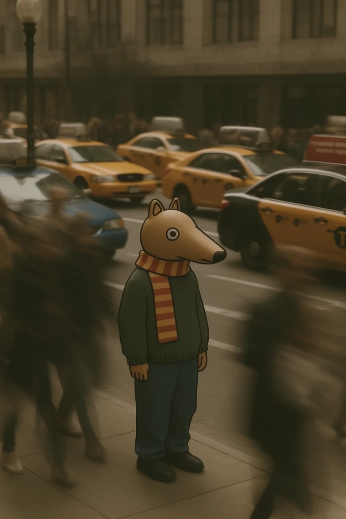 Cinematic Urban Kineticism style AI image example 3