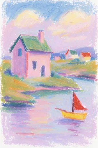 Textured Fauvist Impressionism style reference image — impressionistic haze