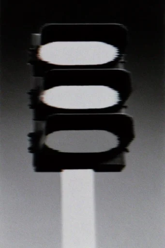 Distorted Cinematic Melancholia style reference image — digital glitch distortion