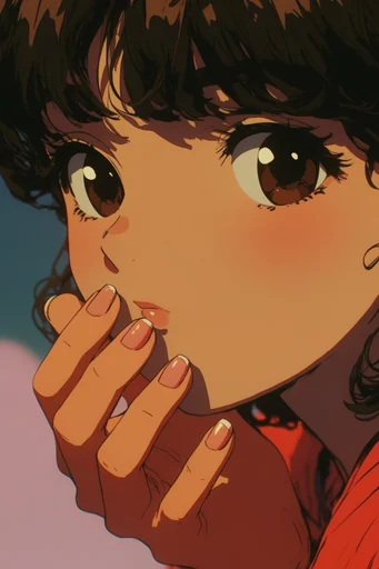 Retro Pop Anime style reference image — graphic ink outlines