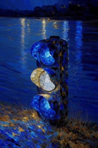 Luminous Celestial Impasto style reference image — swirling celestial vortex