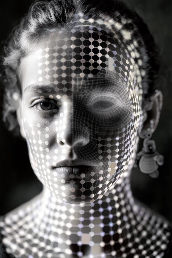 Fragmented Organic Surrealism style AI image example 1