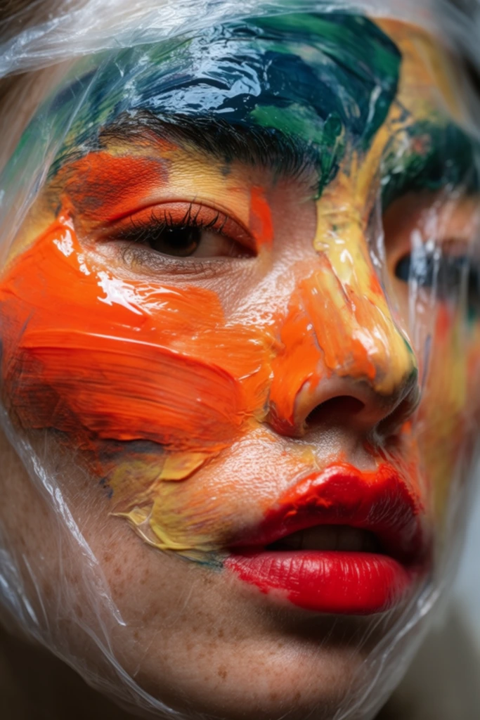Tactile Gloss Distortion style AI image example 2