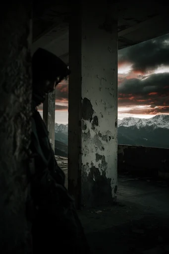 Cinematic Gritty Noir style AI image example 2