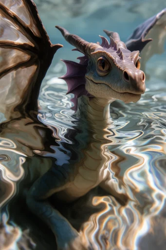 Ethereal Liquid Refraction style reference image — water surface ripples