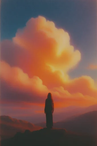 Retro Cosmic Dreamscapes moodboard — generate AI images in this style
