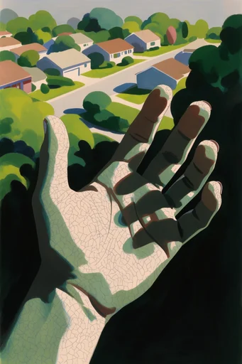 Sun-Drenched Gouache Vignettes style reference image — dappled sunlight