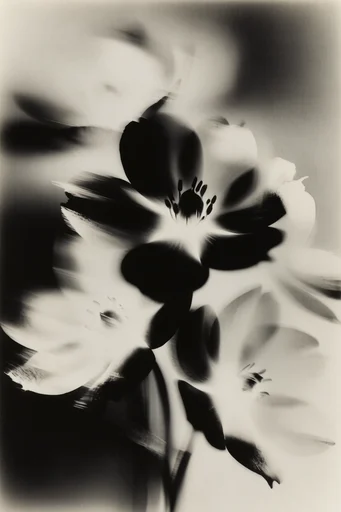 Ethereal Grain Noir style reference image — ghostly silhouettes