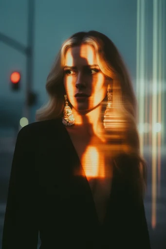 Atmospheric Cinematic Noir style reference image — cinematic neon noir
