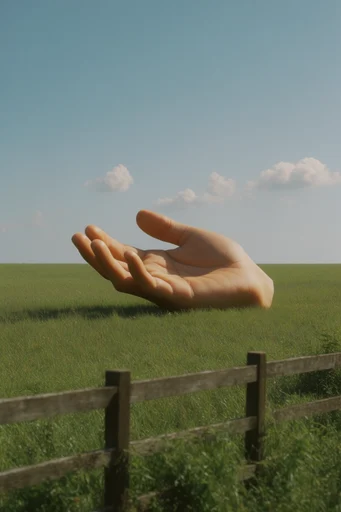 Surrealist Liminal Pastoralism style reference image — minimalist architecture