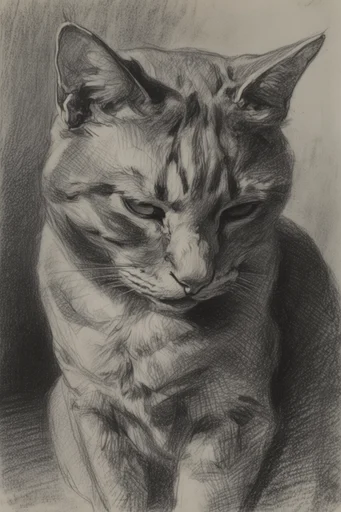 Academic Chiaroscuro Realism style reference image — monochromatic fine art