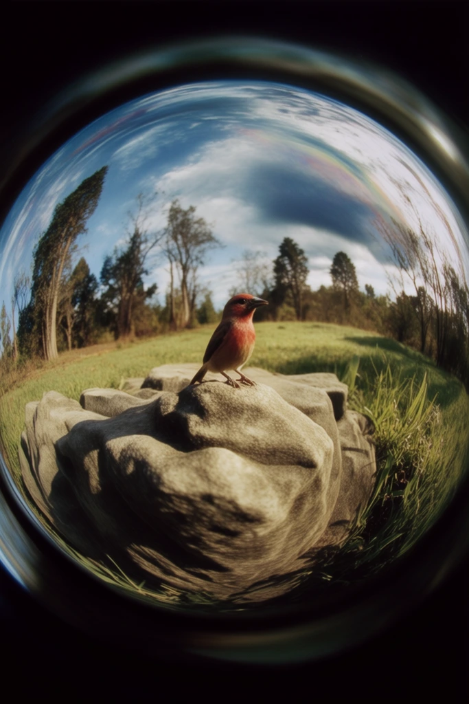 Cinematic Fisheye Streetwise style AI image example 2