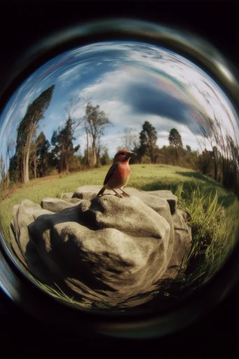 Cinematic Fisheye Streetwise style AI image example 2