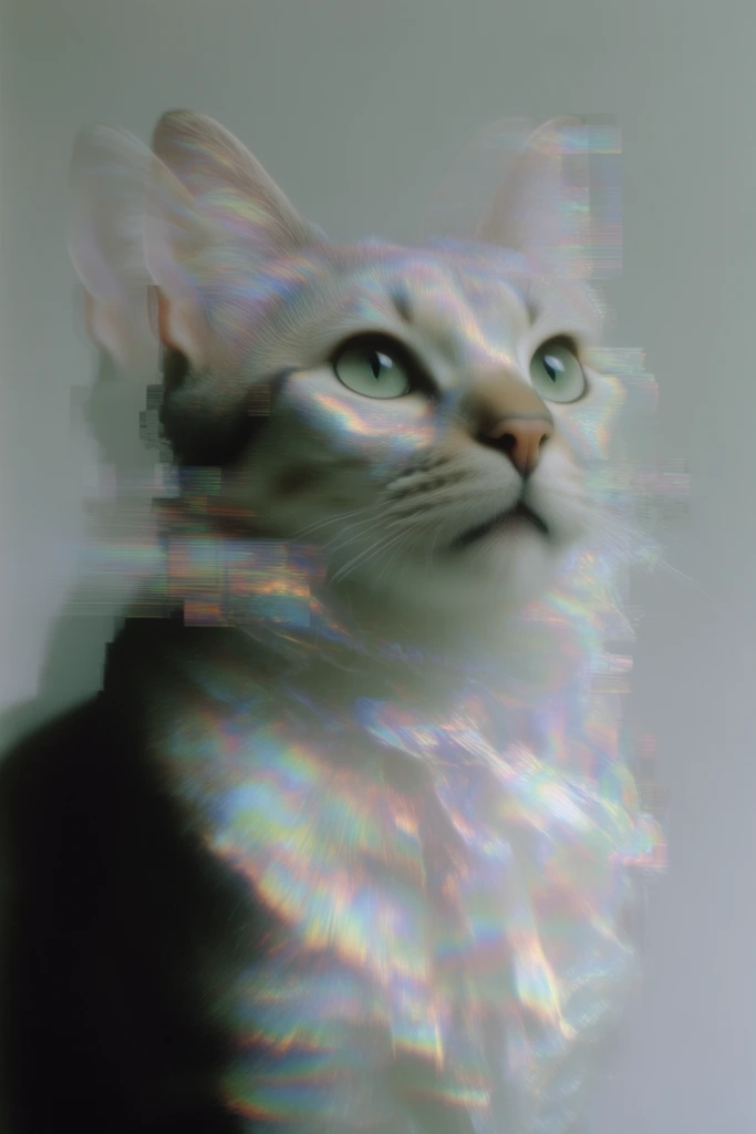 Prismatic Digital Fragmentation style AI image example 3