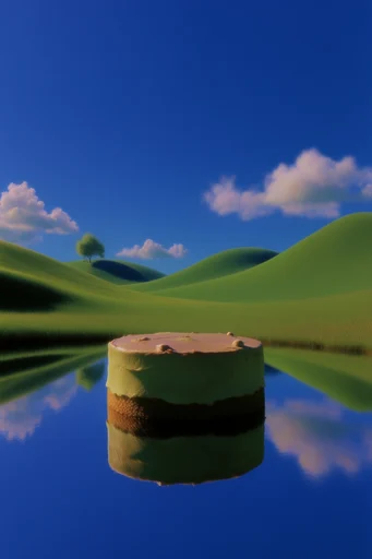 Surreal Liminal Pastoralism style reference image — minimalist composition