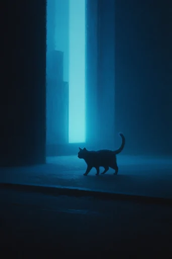 Monolithic Cosmic Mysticism style reference image — solitary silhouette