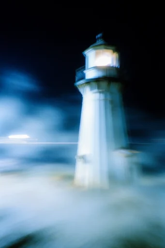 Nocturnal Kinetic Blur style reference image — kinetic light trails