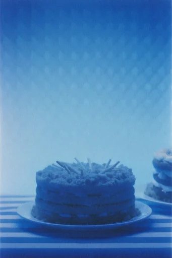 Spectral Blue Noir style reference image — spectral backlighting