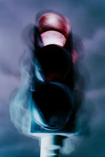 Spectral Cyan Luminescence style reference image — ethereal motion blur