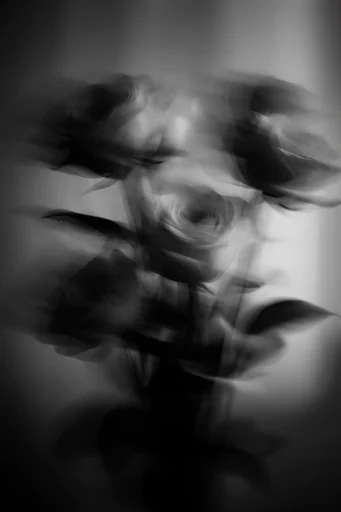 Ethereal Kinetic Noir style reference image — cinematic shutter drag
