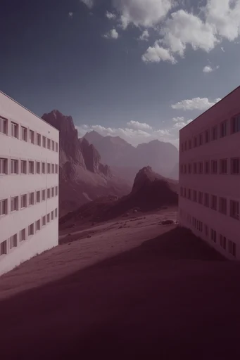 Monochromatic Liminal Fluorescents style reference image — liminal space