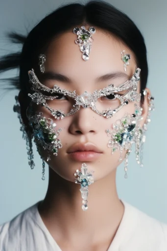 Ethereal Crystalline Editorial moodboard — generate AI images in this style