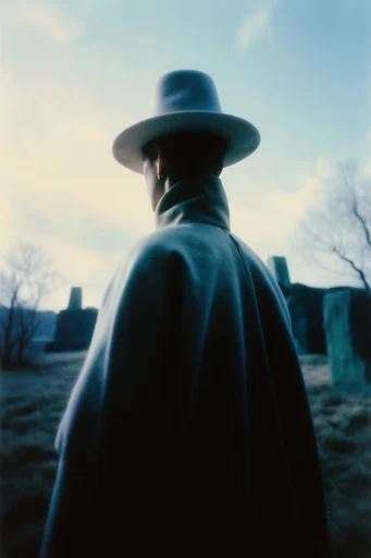 Cinematic Avant-Garde Noir style reference image — minimalist editorial