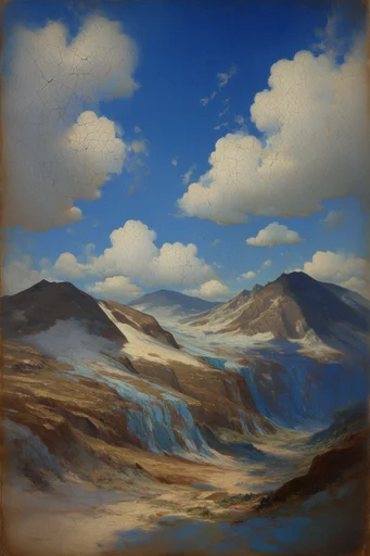 Ethereal Surreal Skybound style reference image — soft impasto brushstrokes