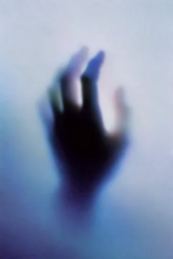Ethereal Liminal Haze style reference image — heavy film grain
