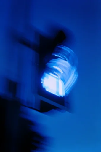 Monochromatic Ethereal Motion style reference image — long exposure motion blur