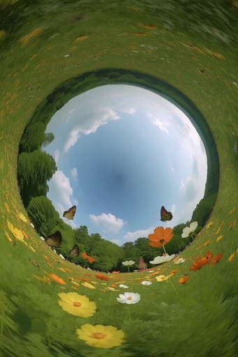 Saturated Spherical Nostalgia style reference image — sun-drenched