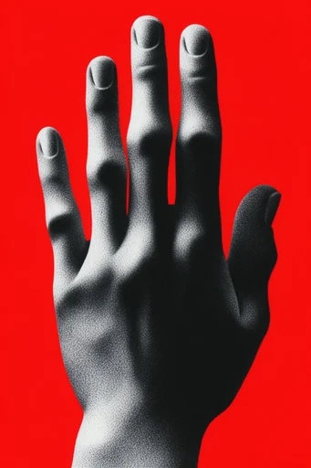 Graphic Print Noir style reference image — distressed screenprint