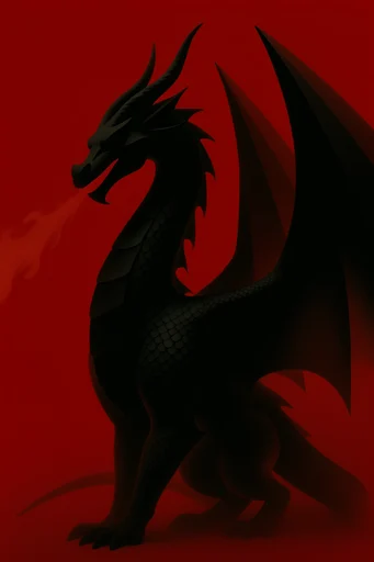 Crimson Noir Minimalism style reference image — gothic surrealism