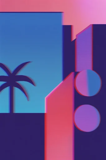 Glitch-Infused Digital Constructivism style reference image — high-contrast black background
