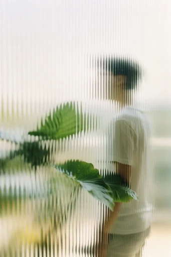 Refracted Organic Minimalism moodboard — generate AI images in this style