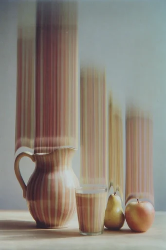 Analog Pixel Surrealism style reference image — slit-scan effect