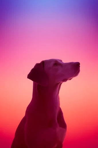 Neon Botanical Minimalism style reference image — studio portrait