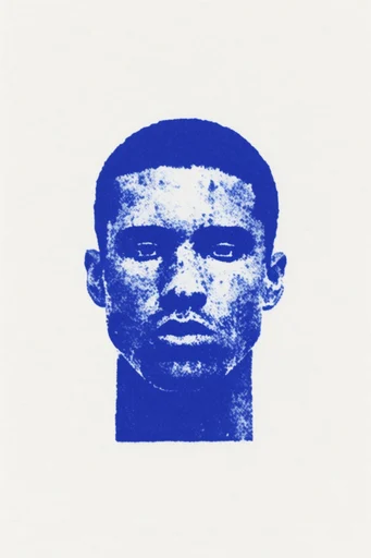 Ultramarine Graphic Printmaking style reference image — minimalist graphic design