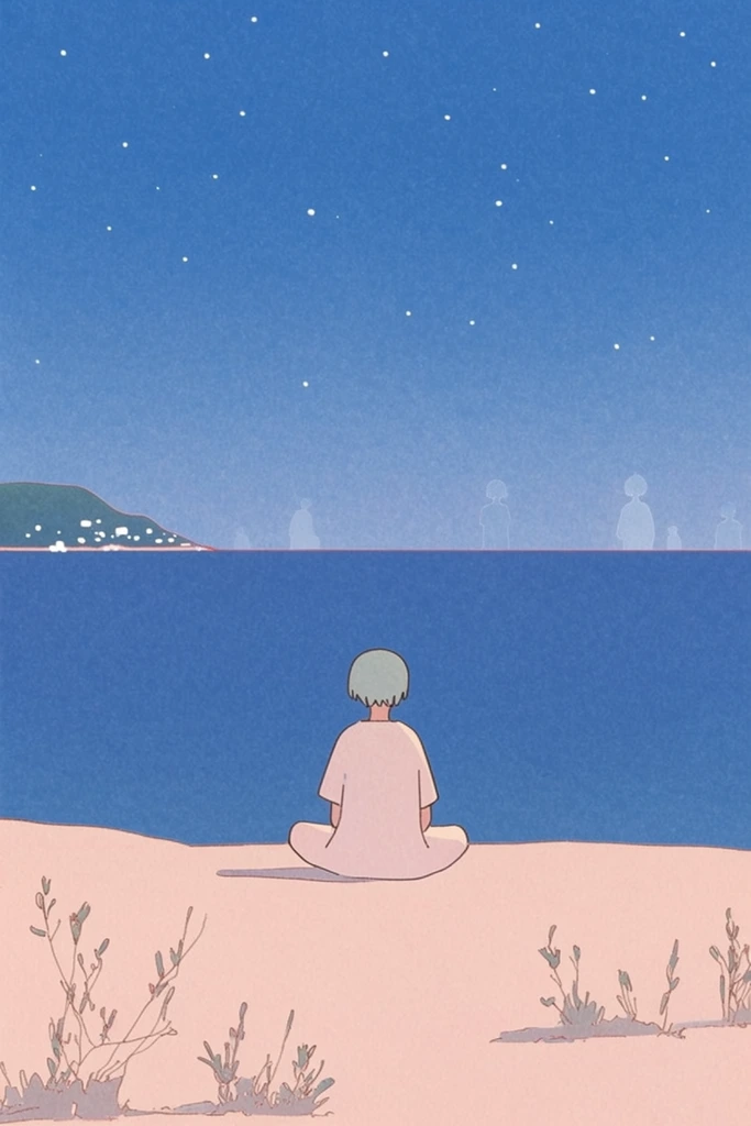 Whimsical Risograph Dreamscape style AI image example 2